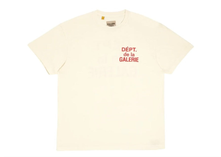 Gallery Dept. French T-Shirt Cream/Rot