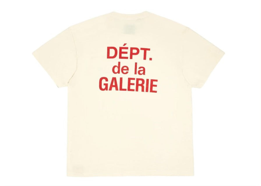 Gallery Dept. French T-Shirt Cream/Rot